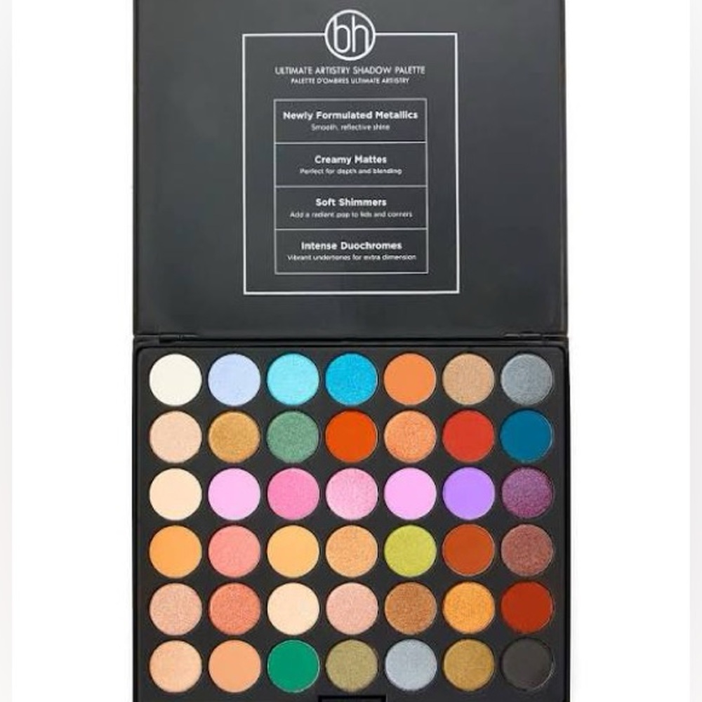 BH Cosmetics Eyeshadow Palette 42 Colors Ultimate Artistry Shimmer & Basics NWT